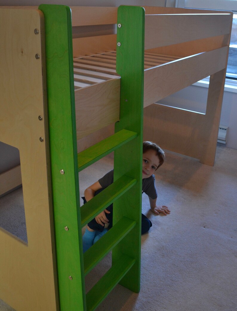 Low Loft Bed for up to 10 Thick Mattresses Etsy