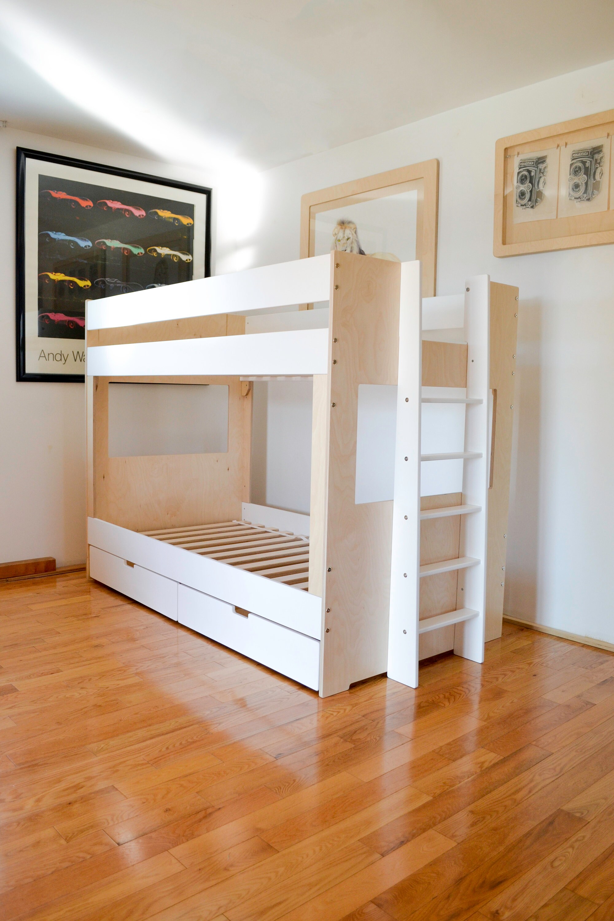 Bunk Bed Single Over Single With Storage 59 High Etsy Ireland
