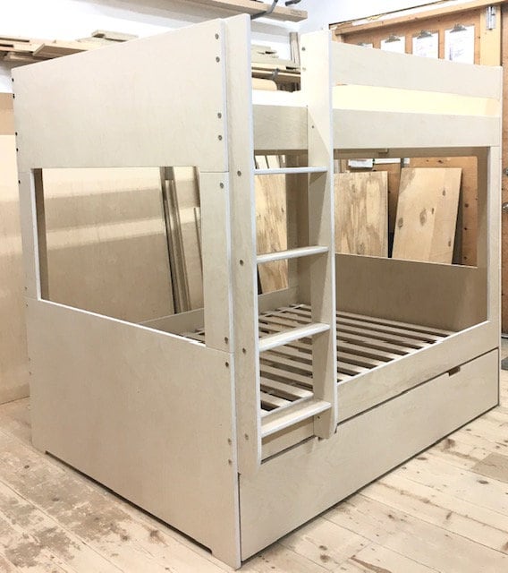 North Star Full Size Bunk Bed Separates Into 2 Free Standing Full Beds