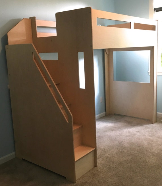 Modern Loft bed Etsy