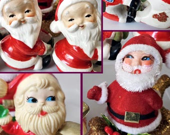 Vintage Santa Smalls - Christmas Ornaments, Figurines