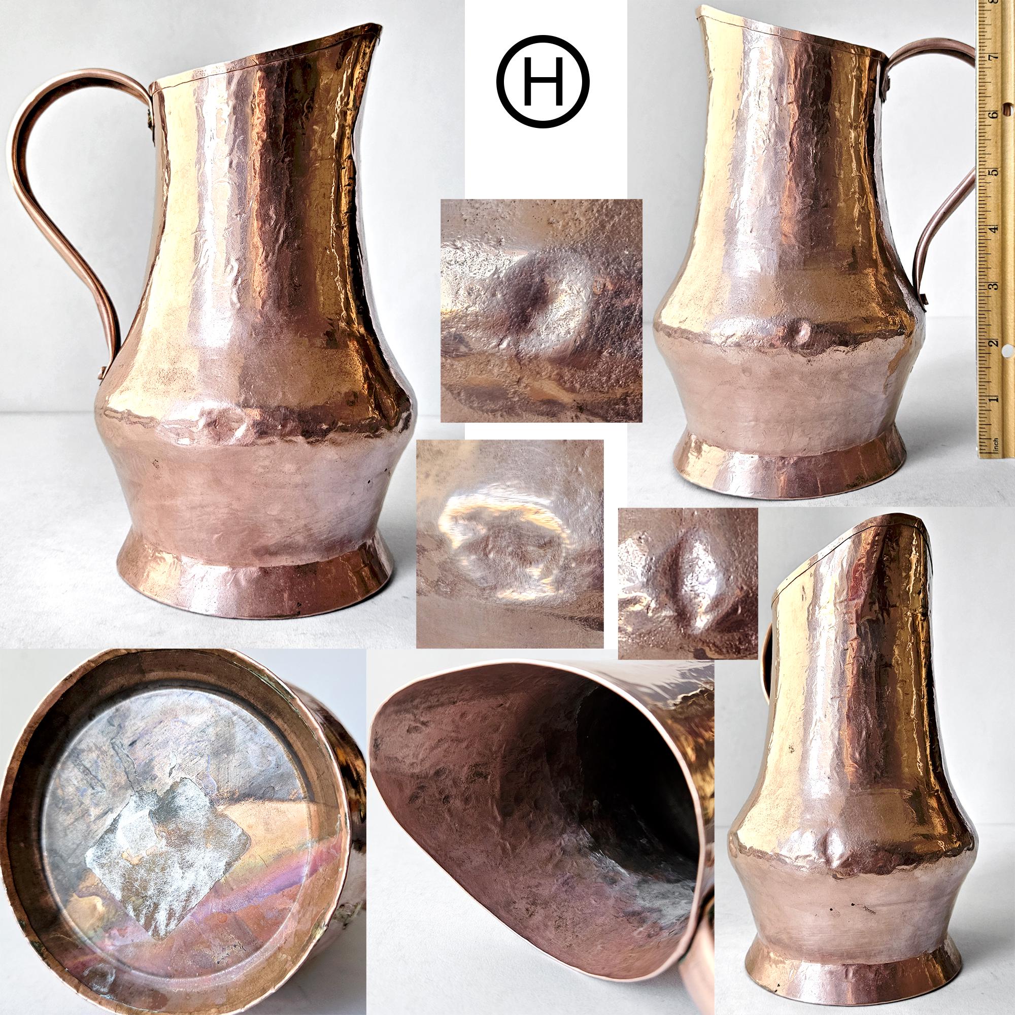 Assorted Vintage Brass & Copper Vases and Pitchers - Sold