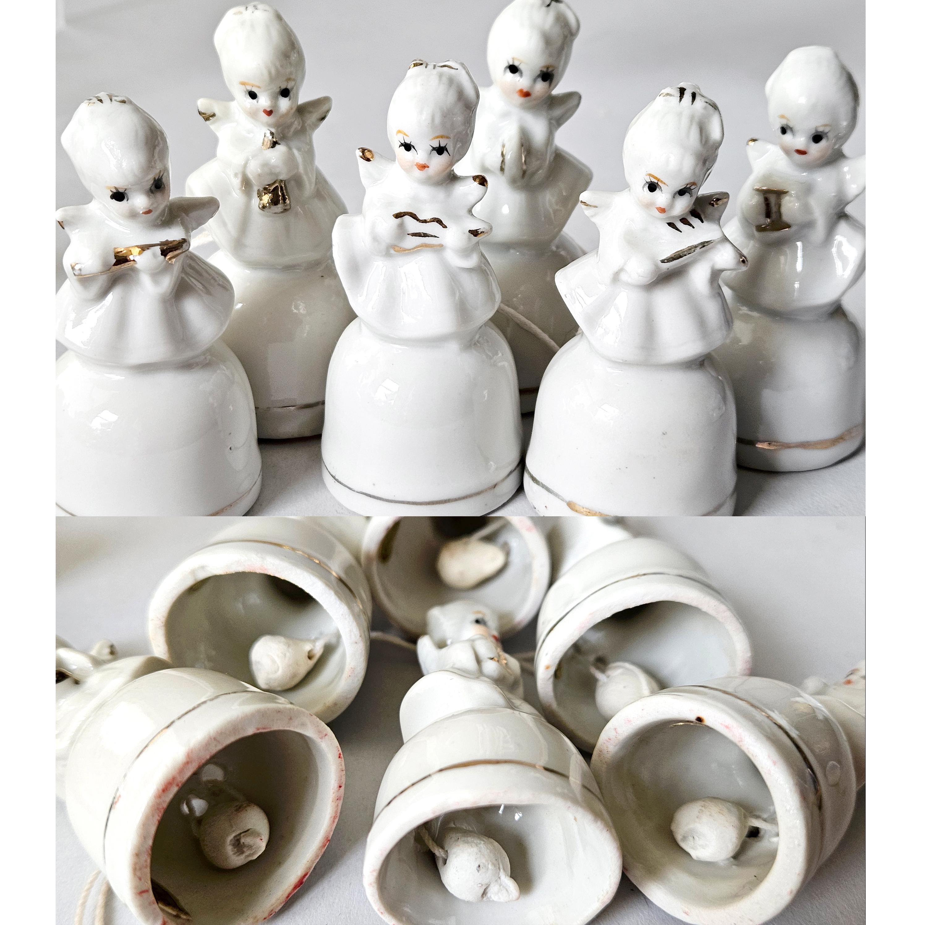 Vintage Christmas Angel Figurines, Ornaments, & Bells (as-is) - Etsy
