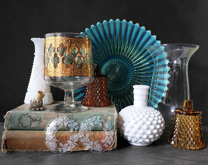 Assorted Vintage Glass Items Your Choice Etsy