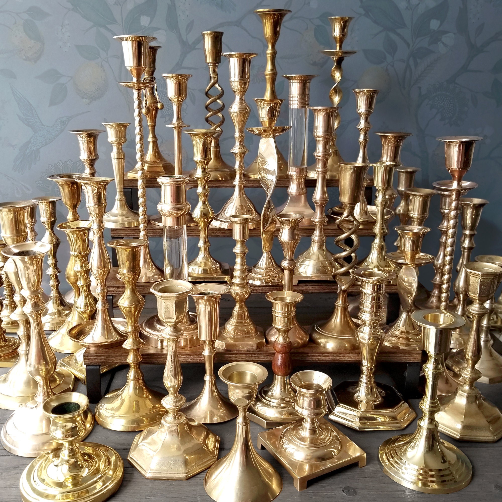 Solid Brass Candlestick Holders – Sunday Stroll