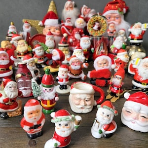 Vintage Santa Smalls - Christmas Ornaments, Figurines, Shakers, Trinket Boxes, Candleholders, & More - Sold Separately (AS-IS)