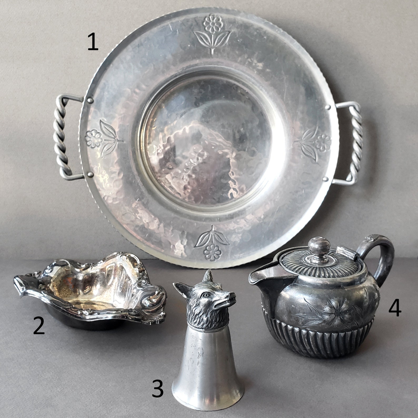 Assorted Vintage Silver Items Your Choice Beunilum Tray Etsy