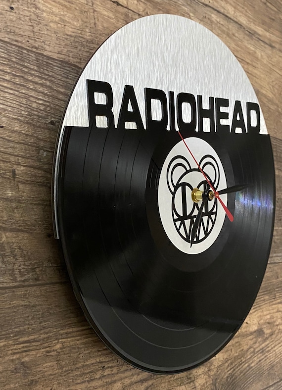 rør Rend Fremhævet Re-purposed Recycled Vinyl Record Radiohead Vinyl Clock - Etsy