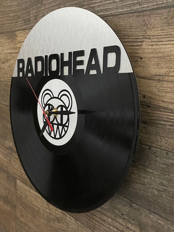 Re-purposed, Recycled Vinyl Record Radiohead Vinyl Clock -  Denmark