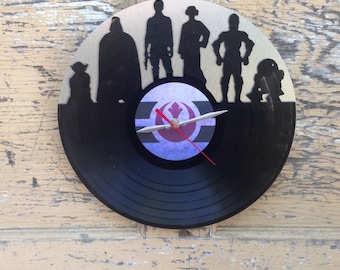 Re-purposed, recycled Vinyl Record -  Star Wars Vinyl Clock