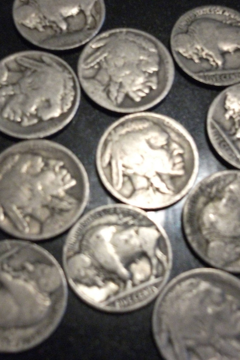 Full Date Buffalo Nickel Mixed Date /& Mint 40 Coins