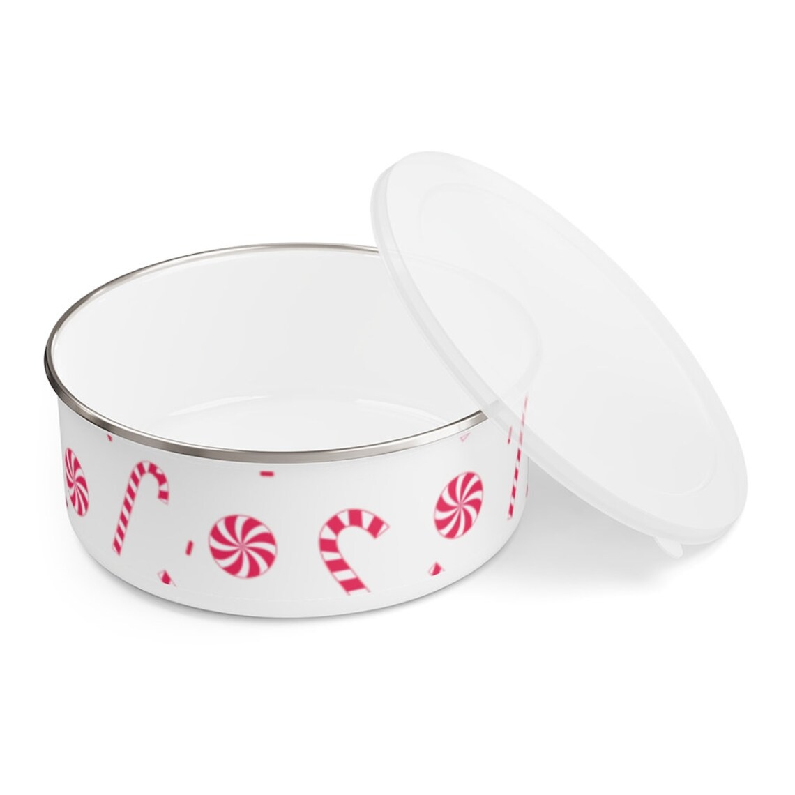Candy Cane Fun Enamel Bowl Etsy