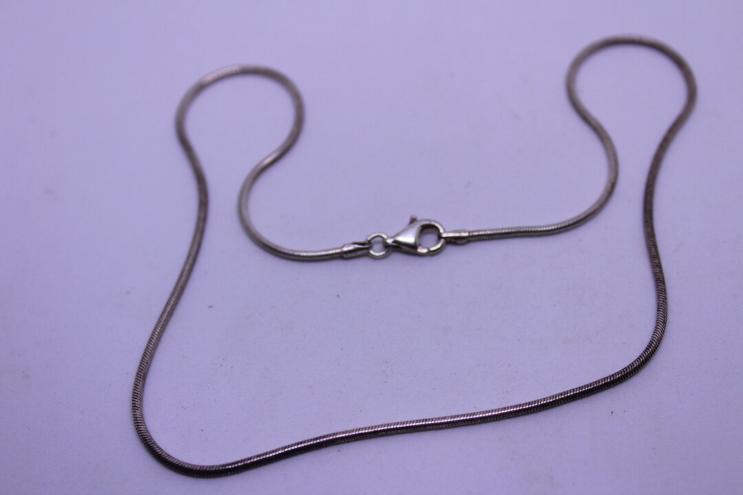 Sterling Silver Chain - 16 Inches Long - Necklace - Vintage - 7.7 Grams ...