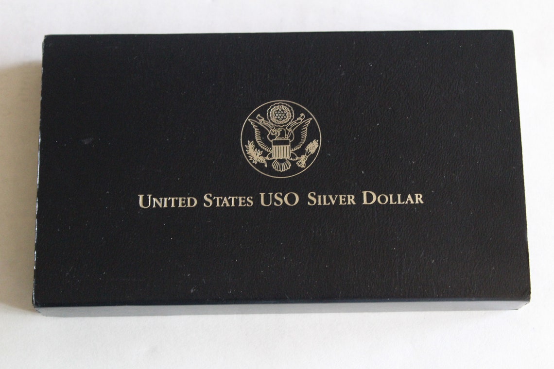 USO Silver Dollar Proof USO 50th Anniversary Commemorative - Etsy