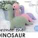 PATTERN: No Sew Amigurumi Crochet Pattern, Bronto the Dinosaur Plush , Brontosaurus, Dino, Amigurumi Pattern, Crochet Pattern