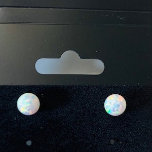 14 Karat Gold Filled Fire Opal Ball Stud Earrings
