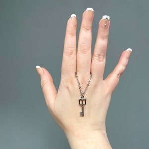 Magic key to the kingdom necklace with stainless steel chain made to order