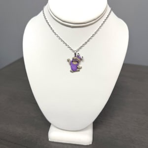 Collana Boo il piccolo mostro con catena in acciaio inossidabile