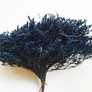 Dried Tatarica Blue Colored -  Bunch - Wedding Decoration - Rustic Bouquets - Wreaths