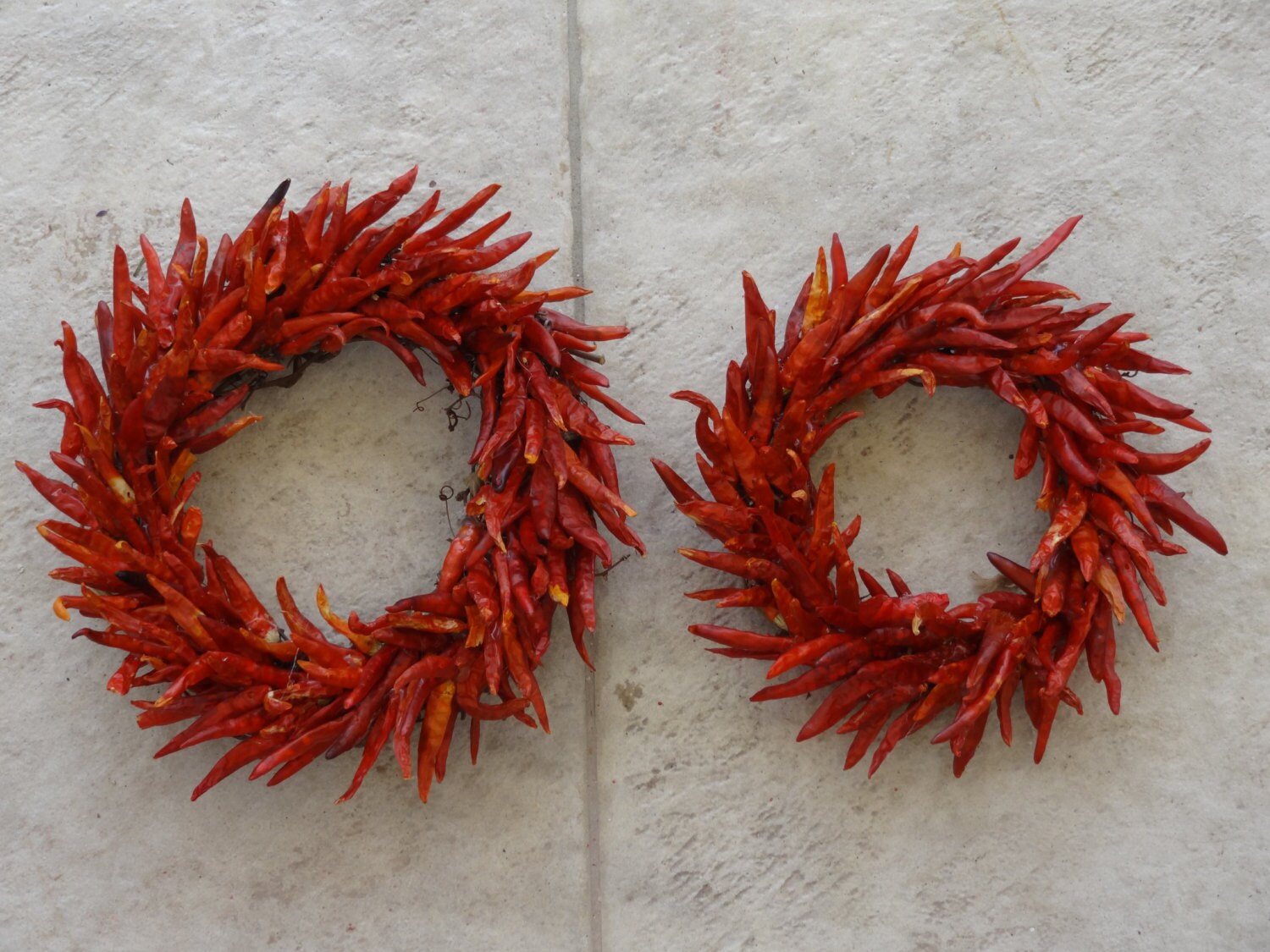 Red Hot Chili Pepper Wreath Dried Chili Pepper Wreath Etsy
