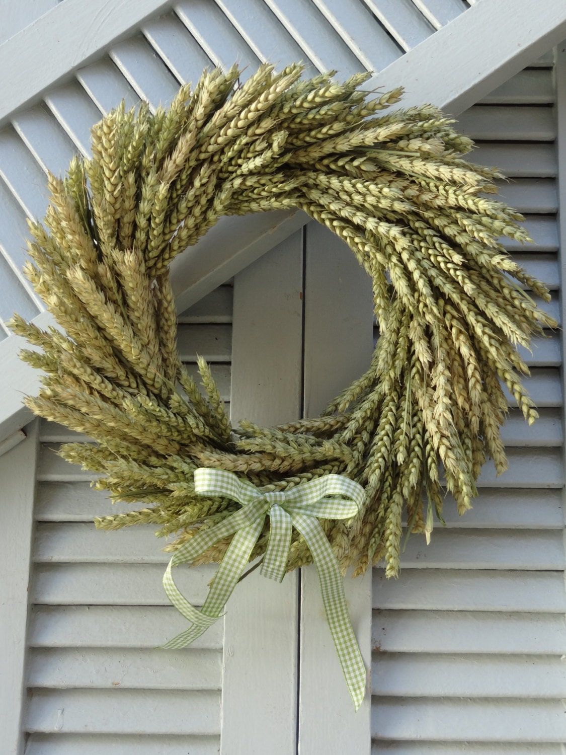 Wheat Wreath Natural Original Wheat Wreath Summer Wreath Etsy