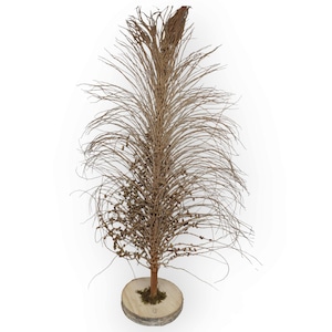 Handmade Dried Date Palm Seed Shoot Tree: Exotic Beach Decoration