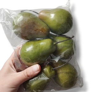 Artificial Pears - Styrofoam Fruits - Simulated Pears - Home Decoration - Pack Of 6 Pieces