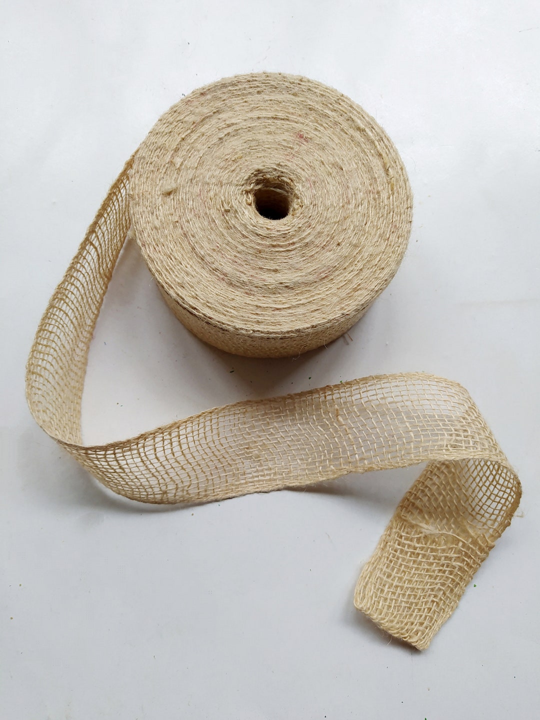 25m Jute Ribbon Roll for Craft Making - Bleached Jute Ribbon - Etsy
