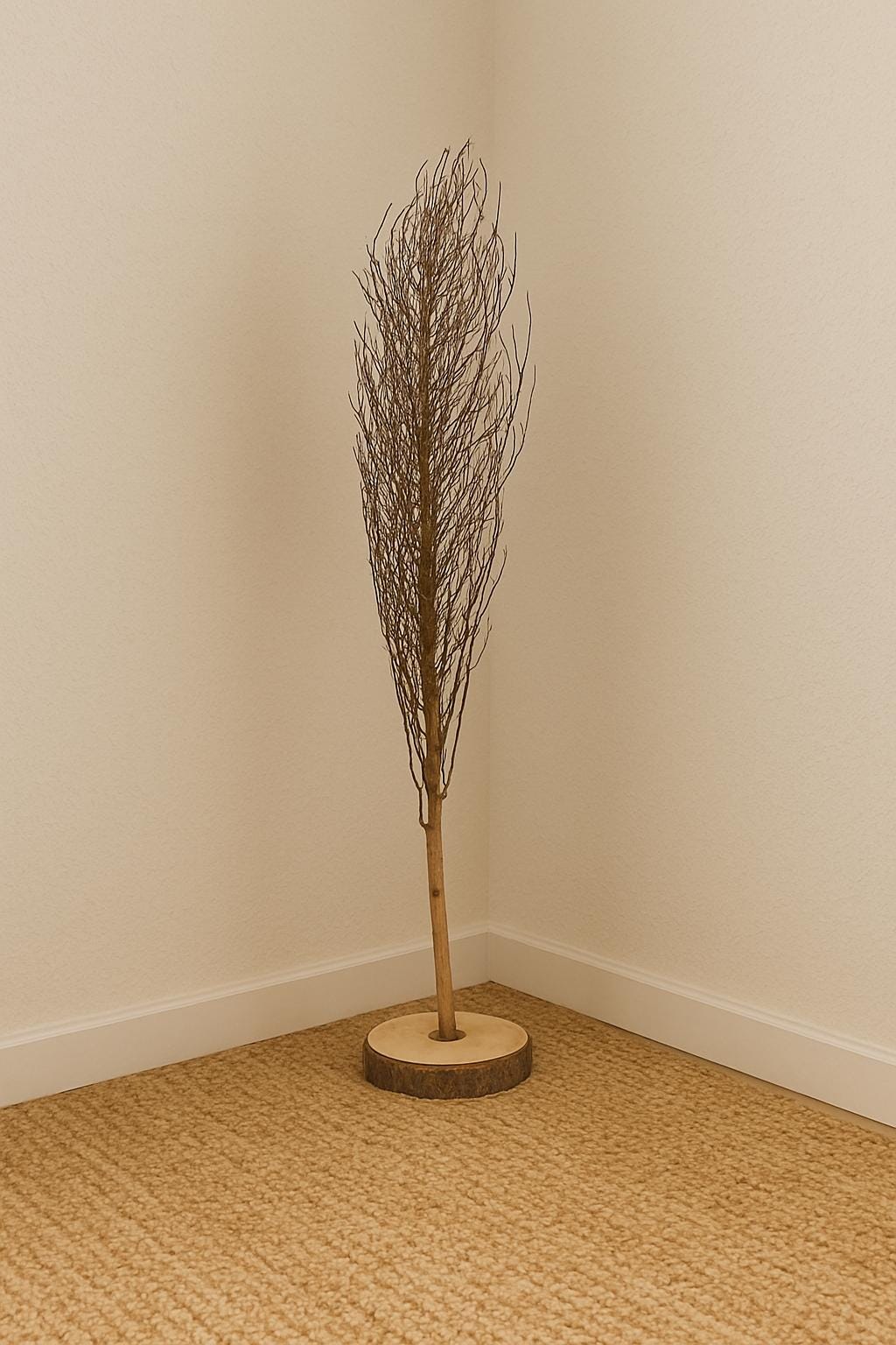 Dried Date Palm Seed Shoot Tree: Exotic Beach Decoration, Floral Arrangement (1m)