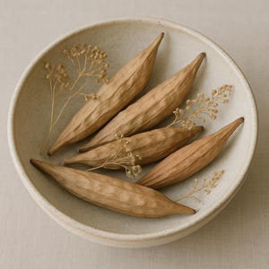 5 x Dried Armenian Cucumbers - Natural Color - Exotic Decoration - Floral Arrangements
