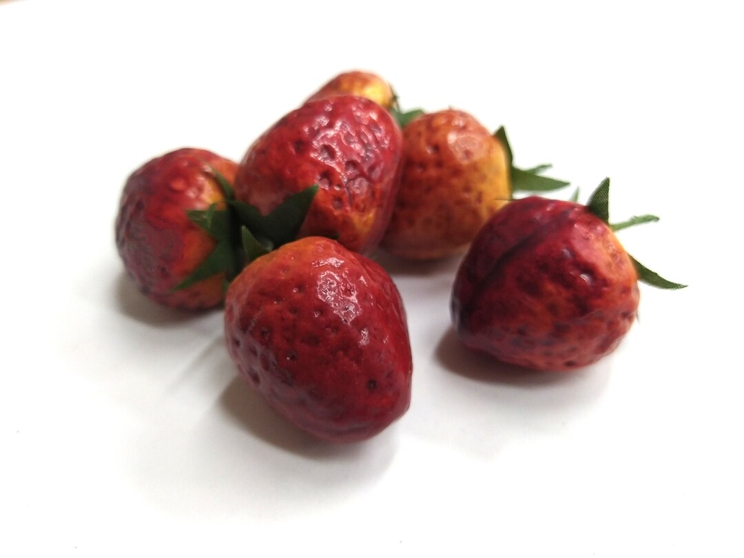 Artificial Strawberries Faux Strawberries Decor for Crafts Etsy
