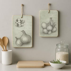Decoupage Painting - Kitchen Decoration SET OF 2