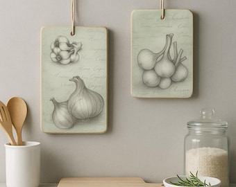 Decoupage Painting - Kitchen Decoration SET OF 2