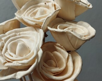 10 x Sola Roses 6 cm Stemmed - Wedding Flowers - Bridal Bouquets - Floral Arrangement