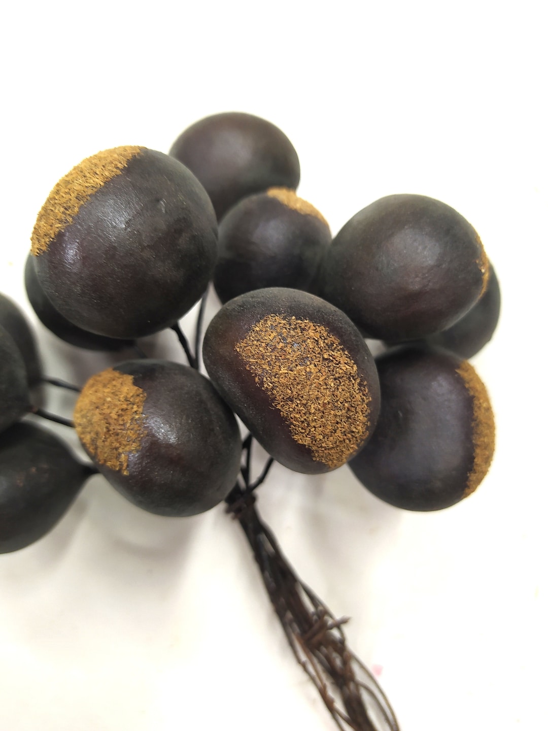 Artificial Chestnut Bunches Faux Chestnut Bunch Decor for Crafts