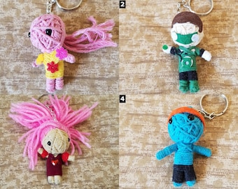 Rick Walking Dead Voodoo String Doll Keychain Ornament Accessory Handmade