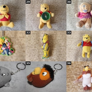 Porte-clés Disney Winnie l'ourson CHOISISSEZ-EN UN Walt Disney Cadeaux d'anniversaire image 4