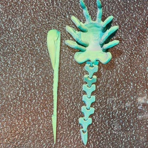 3D Printed Alien Facehugger Hair Pin Xenomorph Head Pin Sci-Fi Cosplay Prop image 8