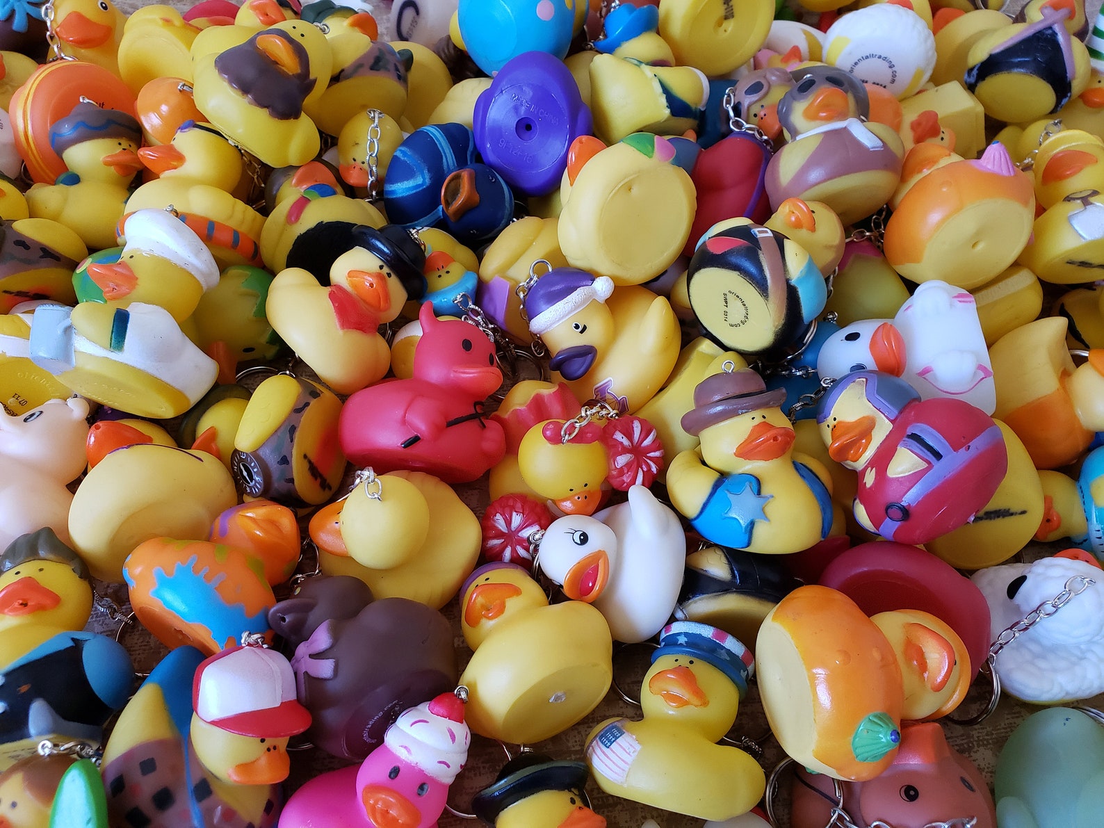 Rubber Duck Party Favor Key Chains Bulk Buy Wholesale Bundle Etsy