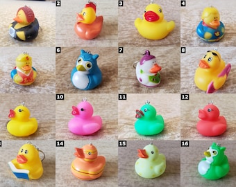 Rubber Duck Key Chains - Cute Rubber Ducky - Party Favors