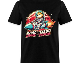 Unisex Doge to Mars Astronaut Long Sleeve Shirt – Blast Off in Style!