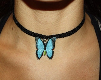 Butterfly Pendant Accessories - Necklaces, Keychains, Earrings, Chokers, Cell Charms, and Audio Jack Plugs