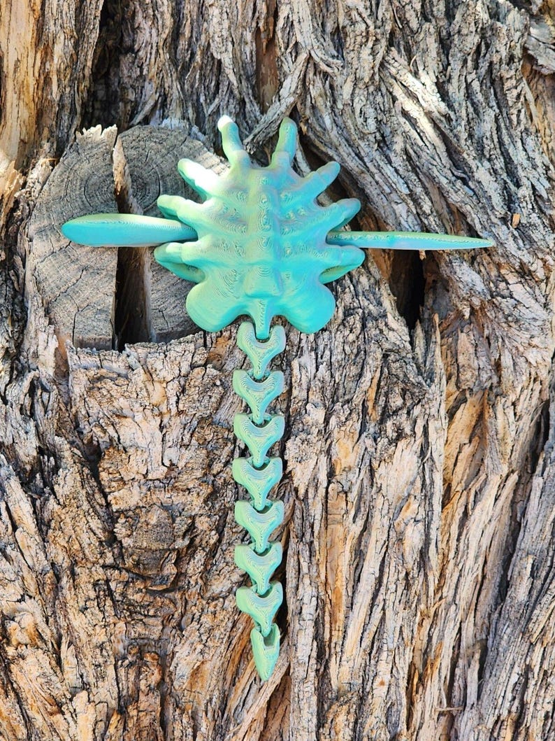 3D Printed Alien Facehugger Hair Pin Xenomorph Head Pin Sci-Fi Cosplay Prop image 9