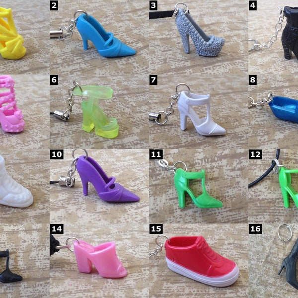 Accessoires de chaussures pour poupée style Barbie - Colliers, porte-clés, colliers, boucles d'oreilles, cadeaux