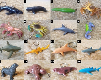 Sea Creature Accessories - Party Favors - Necklaces, Key Chains, Chokers etc - Sharks, Whales, Octopus, Seals and more!