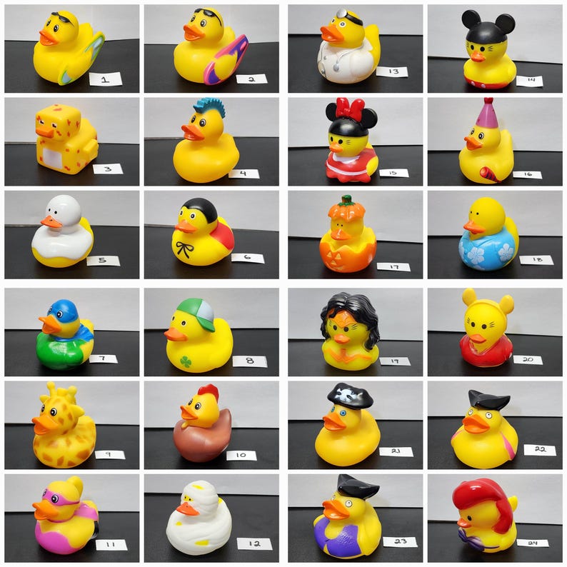 Rubber Duck Key Chains - Cute Rubber Ducky - Jeep Ducking Party Favors ...