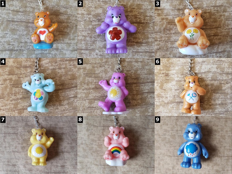Care Bear Keychains Select Style Care Bears Party Favors Etsy