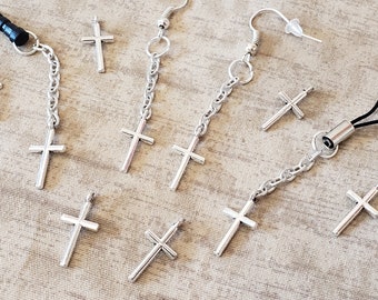 Christian Cross Jewelry - Religion Jesus Necklaces, Keychains, Chokers, Earrings, Cell Charms and more!