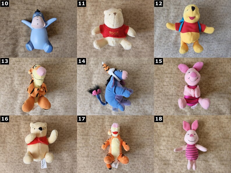 Porte-clés Disney Winnie l'ourson CHOISISSEZ-EN UN Walt Disney Cadeaux d'anniversaire image 2