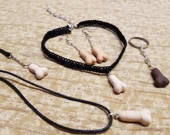 Penis Pendant - Necklace, Keychain, Choker and more! Funny Sexy Cute Furry Cosplay Anime Mature